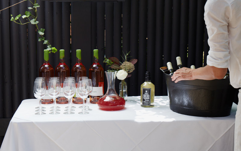 Natural and sustainable wine and cocktails for private events