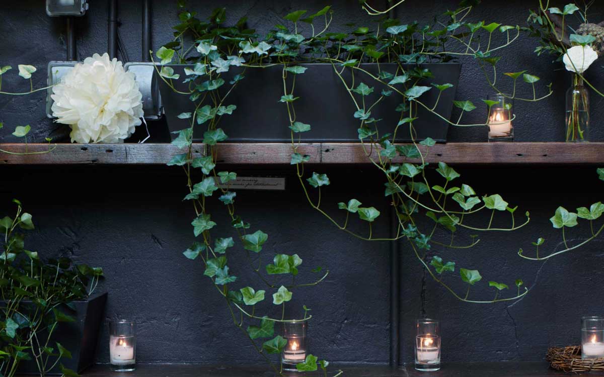 The romantic Garden of a Brooklyn Brownstone Wedding & Private Event venue with endless details.